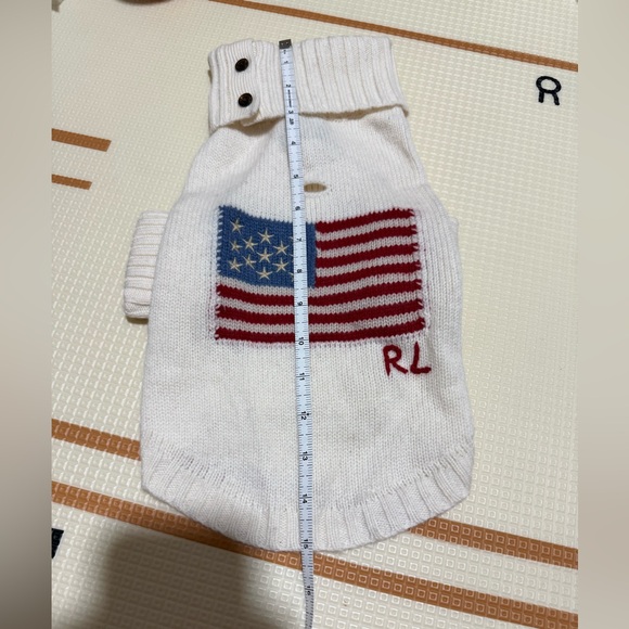 Ralph Lauren Pet Flag Wool-Blend Dog Sweater - Picture 9 of 12